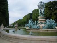 Eén van de fonteinen in Jardin du Luxembourg, in Parijs.