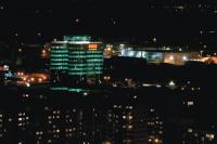 Het hotel bij Nacht.