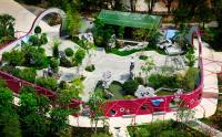 Foto van Heritage Garden in Gardens by the Bay. De Tuinen in Singapore.