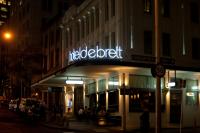De buitenkant, het exterieur van Hotel DeBrett
